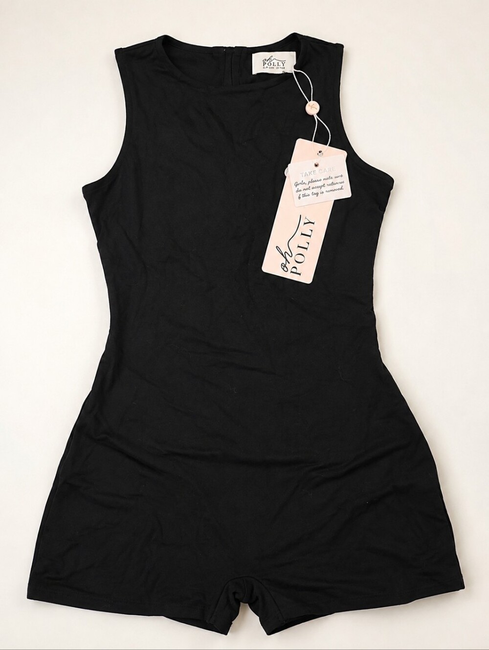 Oh Polly Black Fitted Romper Playsuit US 6 UK 10